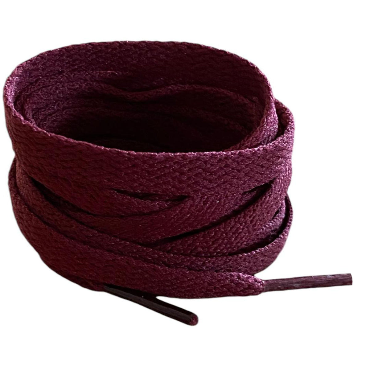 Burgundy flat laces for sneakers and trainers | CrazyLace