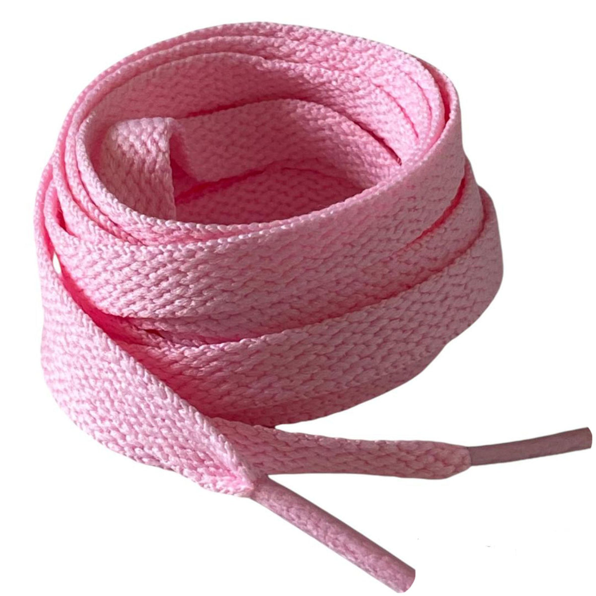 Bubblegum pink flat laces for sneakers and trainers | CrazyLace