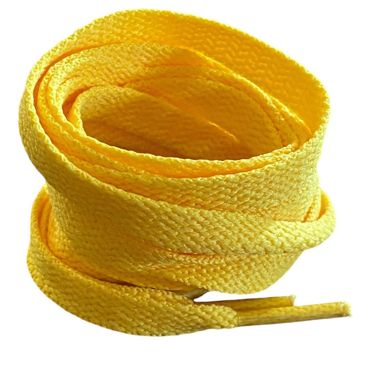 Lacets plats jaune Cobalt sneakers et baskets | CrazyLace