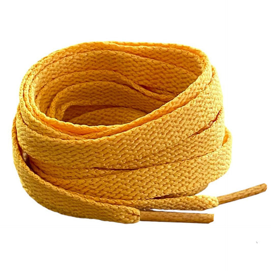 Venetian yellow flat laces for sneakers | CrazyLace