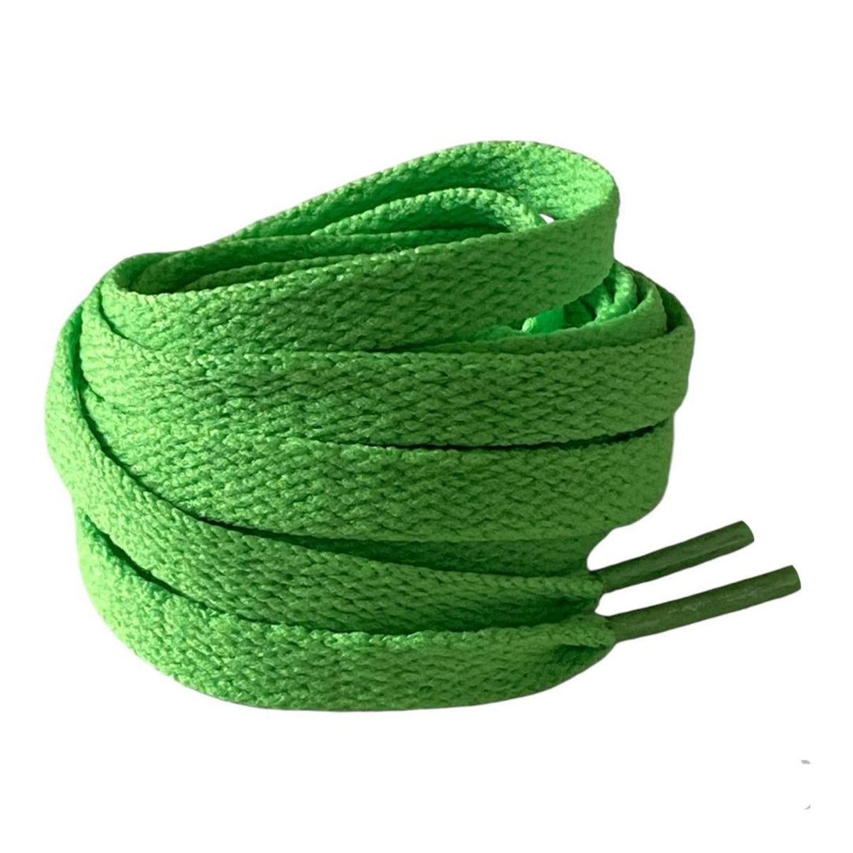 Matcha green flat laces for sneakers | CrazyLace