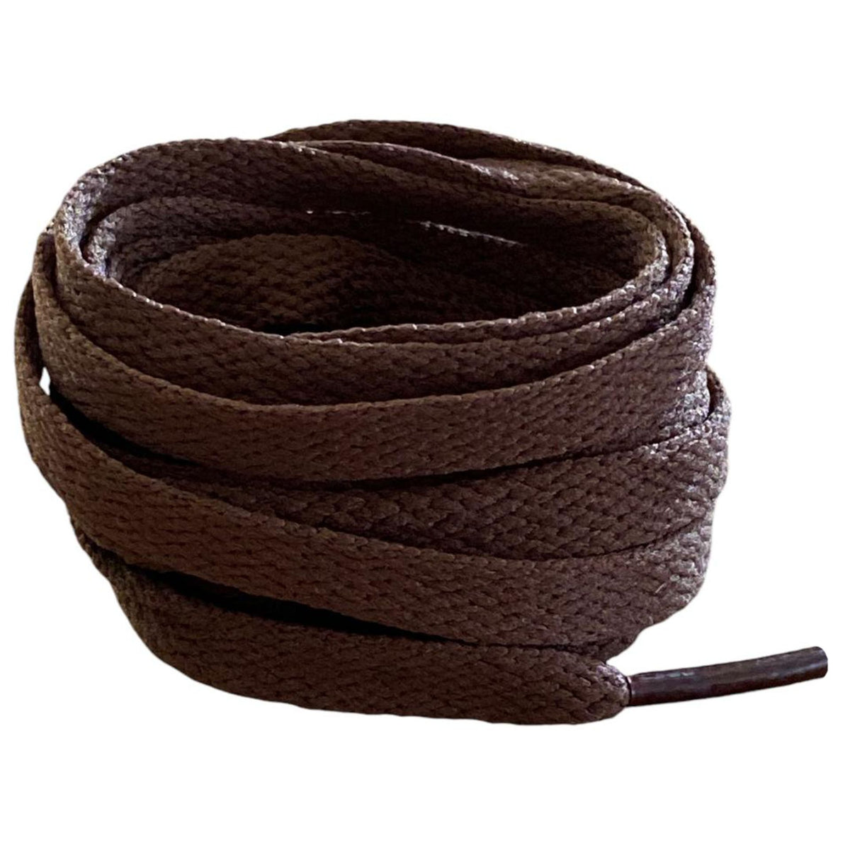 Chocolate brown flat laces Crazylace