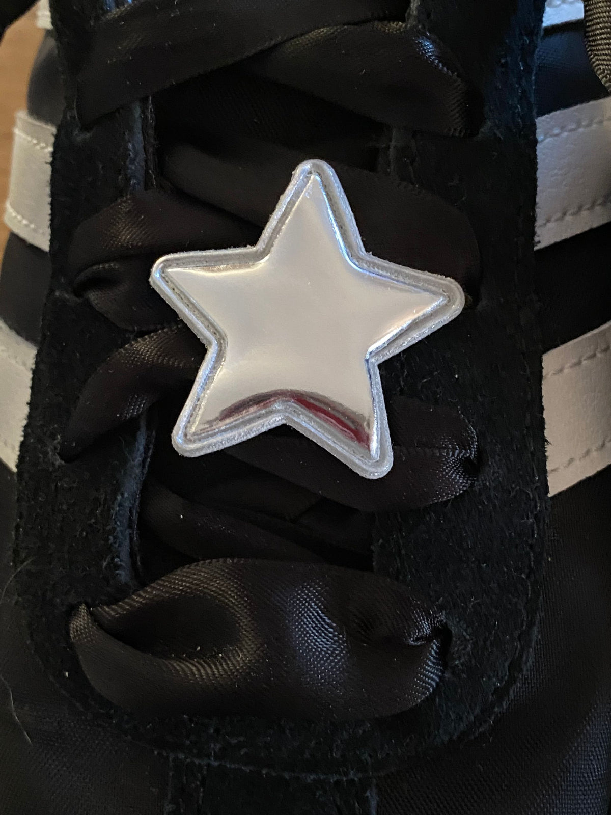 Bijoux à chaussures  en forme d'étoile en simili argenté, bijou à clips