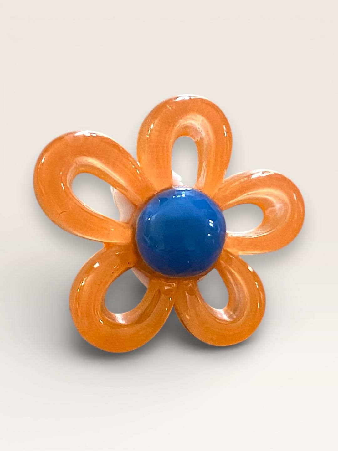 Colorful resin Pop Flower clips - Crazylace
