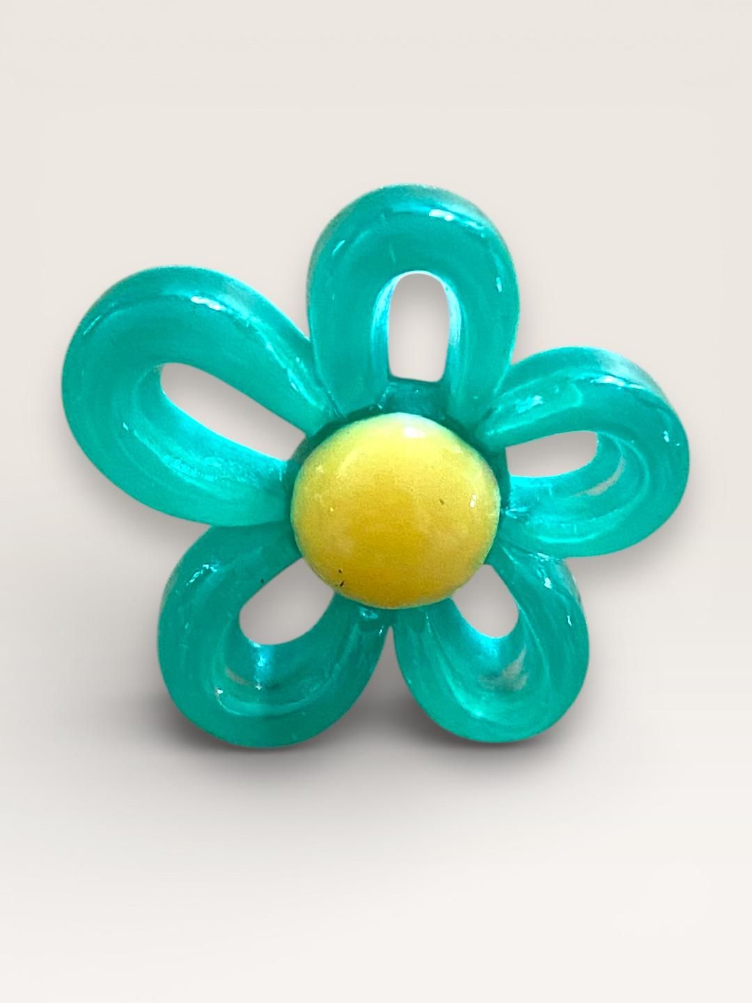 Colorful resin Pop Flower clips - Crazylace