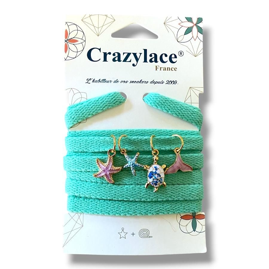 Lace and mini-charm pack x4 - Choose your lace theme and color - Crazylace France concept