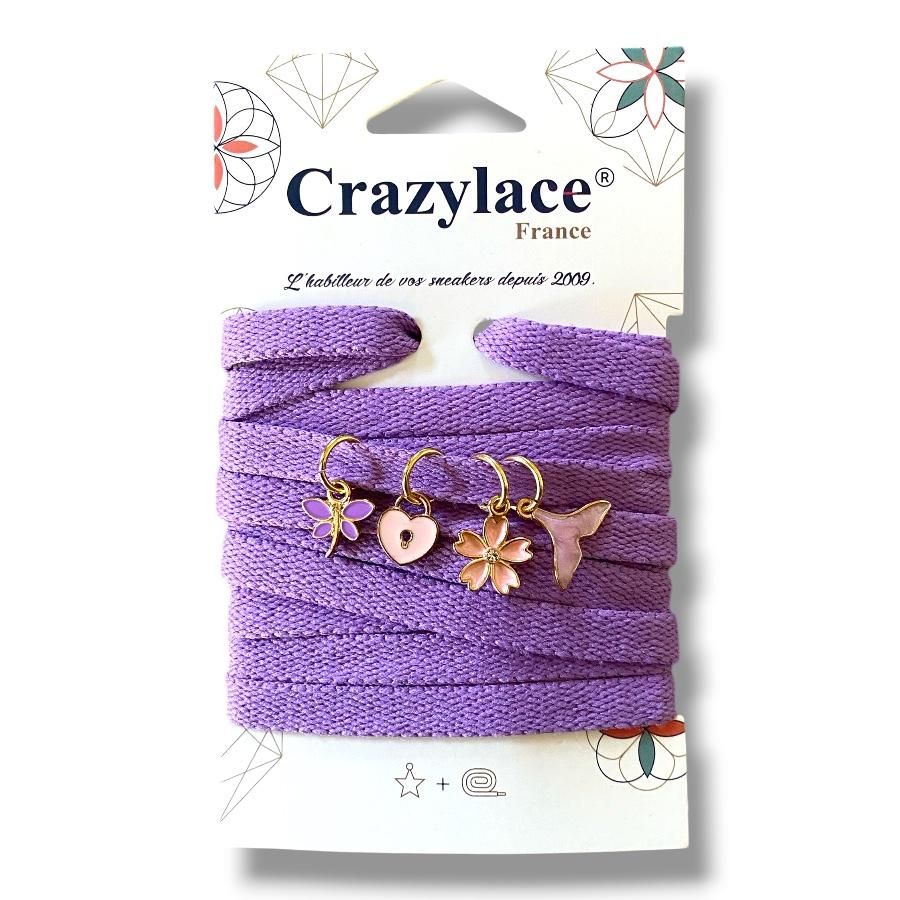 Lace and mini-charm pack x4 - Choose your lace theme and color - Crazylace France concept