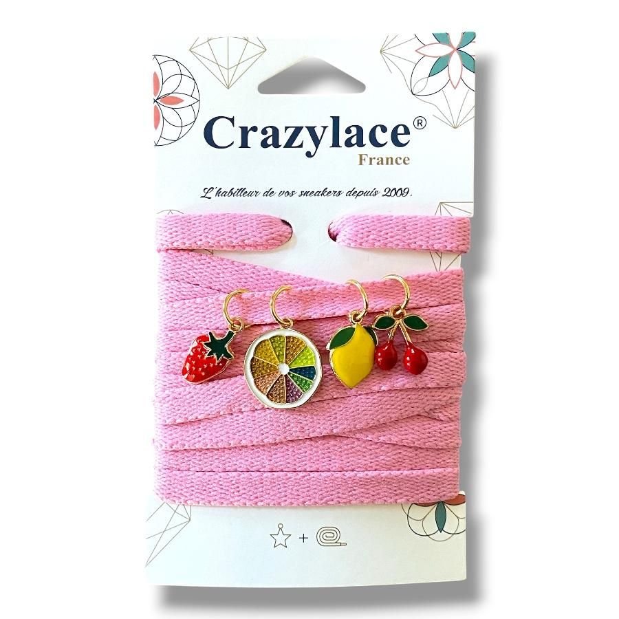 Lace and mini-charm pack x4 - Choose your lace theme and color - Crazylace France concept