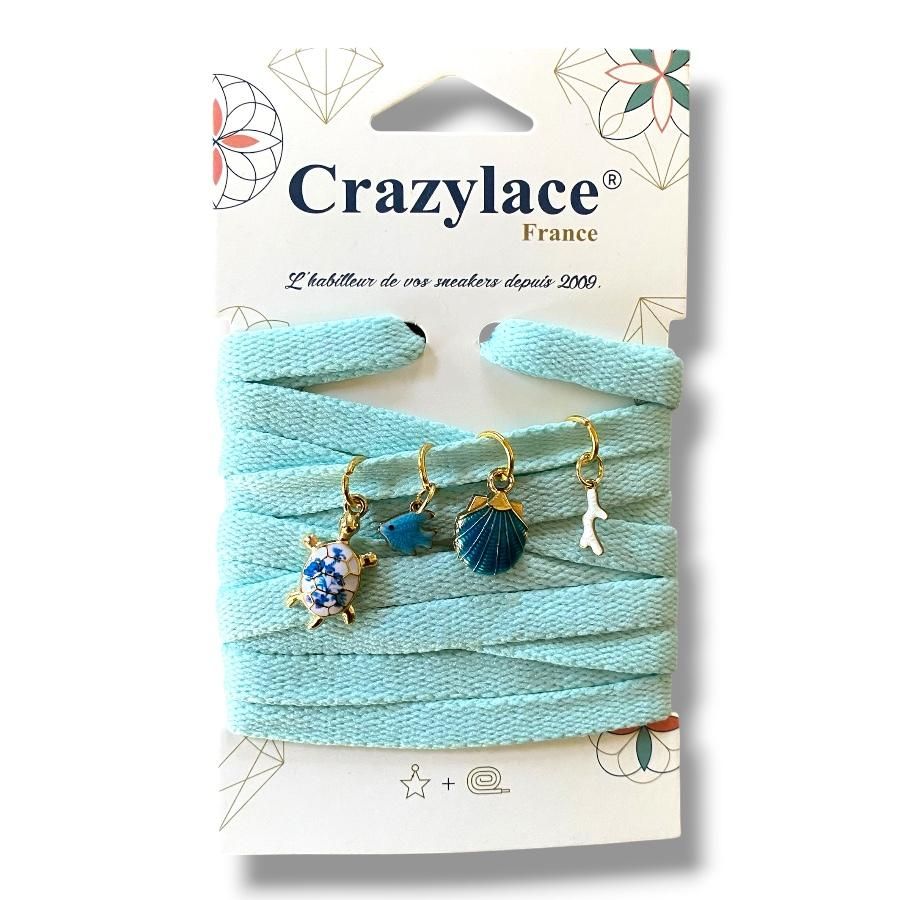 Lace and mini-charm pack x4 - Choose your lace theme and color - Crazylace France concept