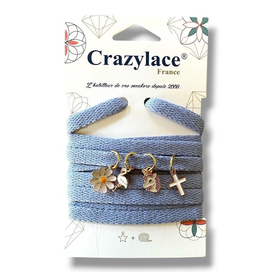 Lace and mini-charm pack x4 - Choose your lace theme and color - Crazylace France concept