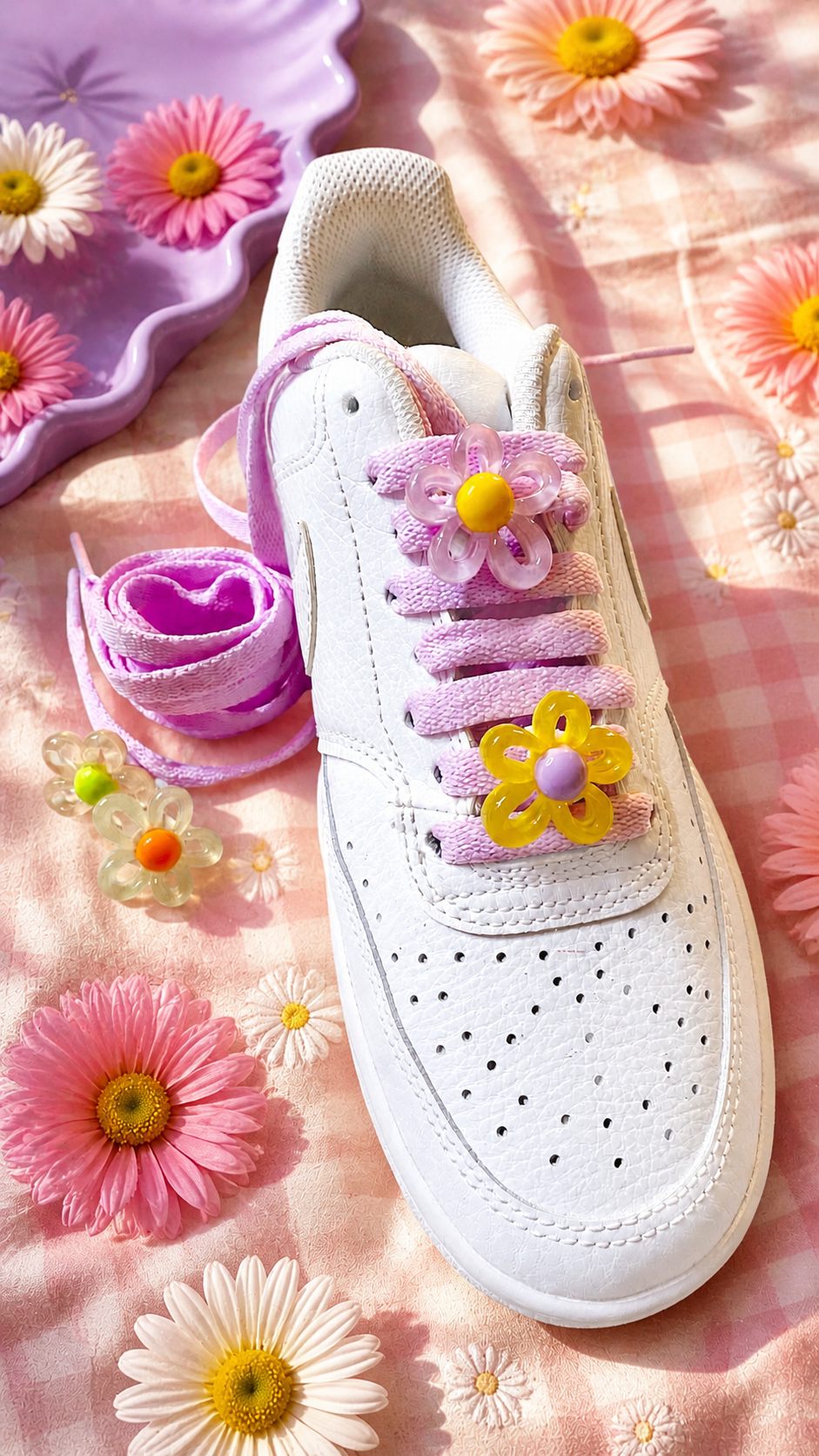 Colorful resin Pop Flower clips - Crazylace