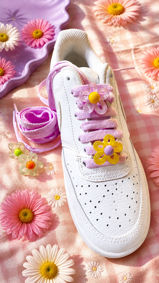 Clips Fleur Pop en résine colorée - Crazylace