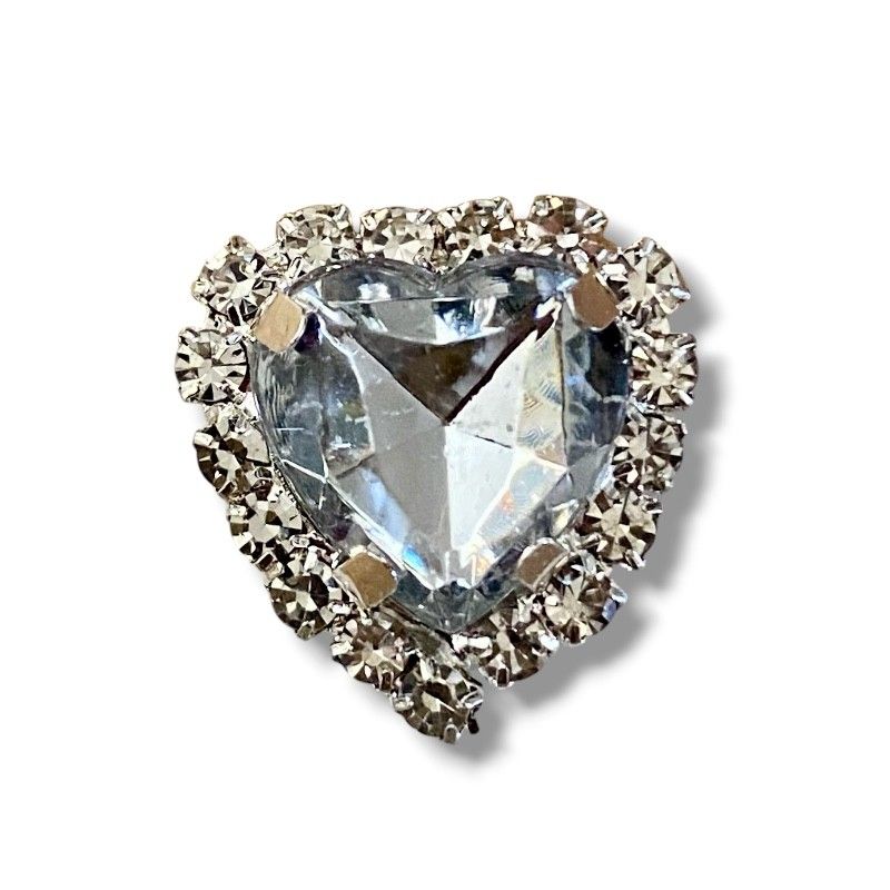 Crystal heart lace jewelry