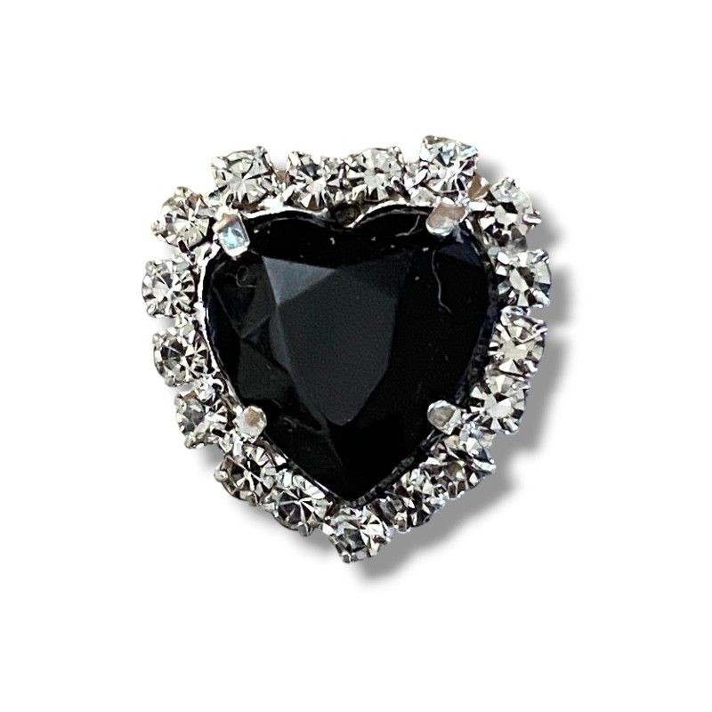 Crystal heart lace jewelry