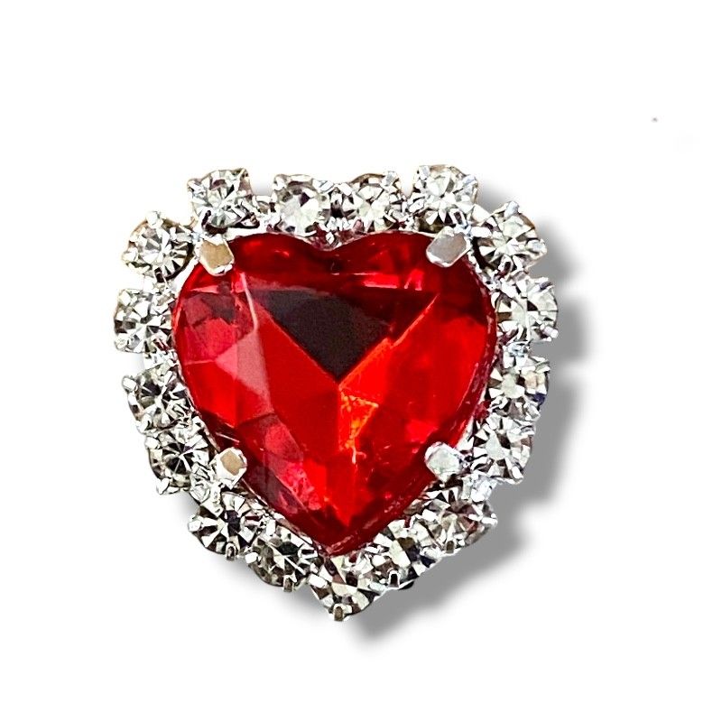 Crystal heart lace jewelry