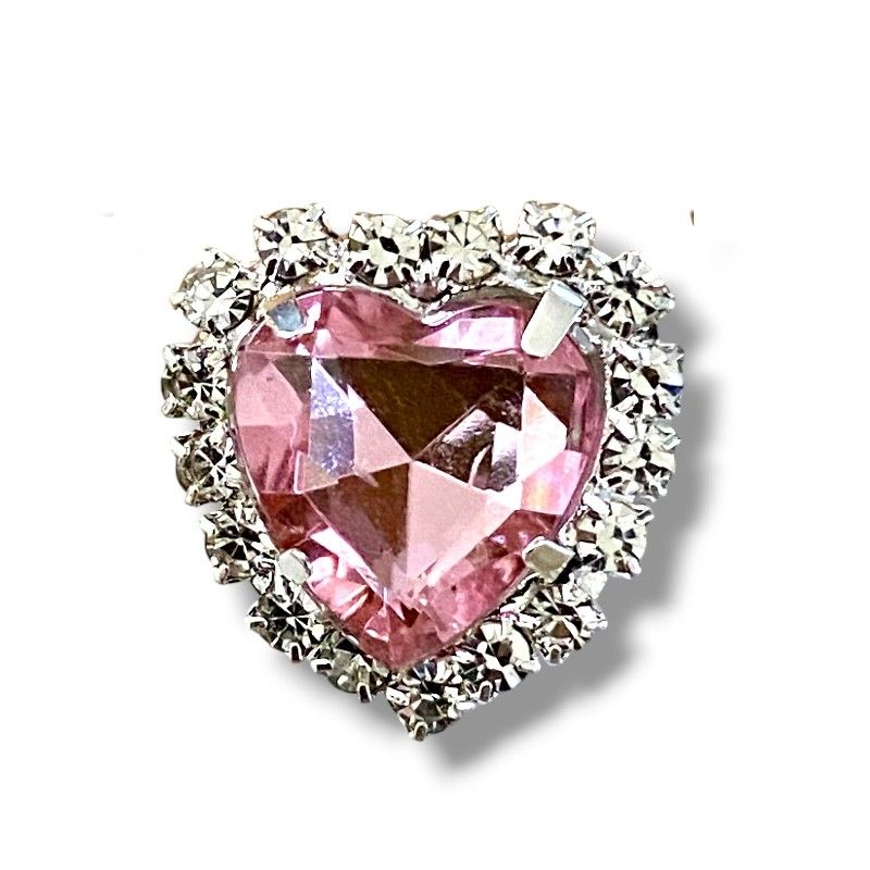 Crystal heart lace jewelry