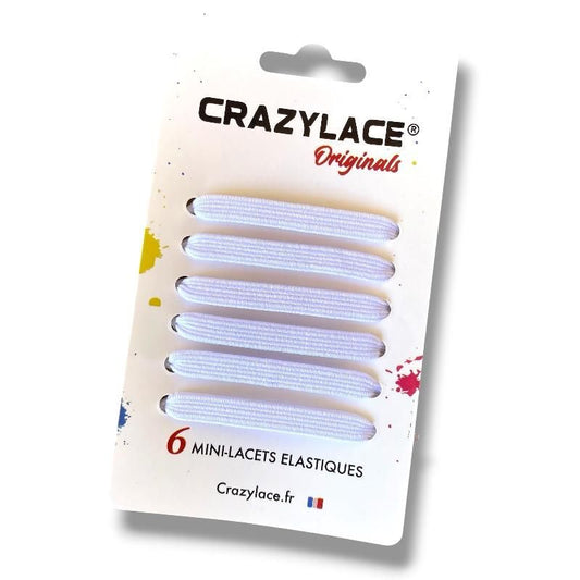 Colored flat elastic mini-laces with aglets – Crazylace France