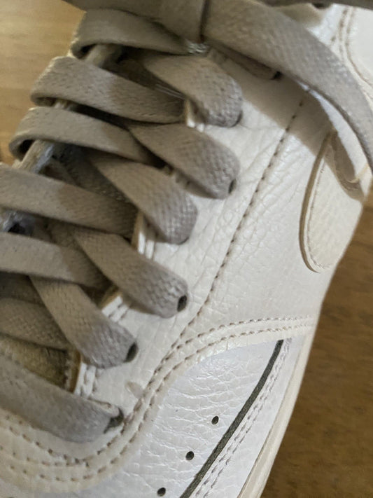 Lacets cirés plats gris clair en coton - Pour chaussures et sneakers