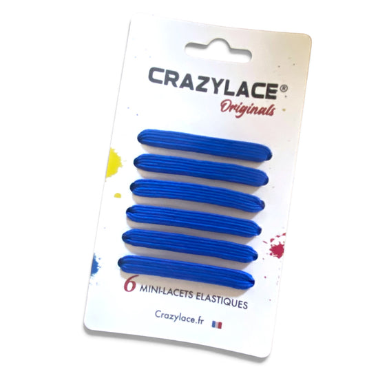 Royal Blue Flat Elastic Mini Laces with tips – Crazylace France