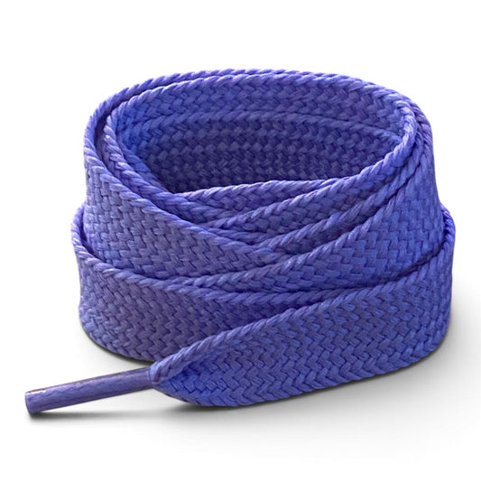 Lacets plats XL larges lavande 2 cm pour sneakers