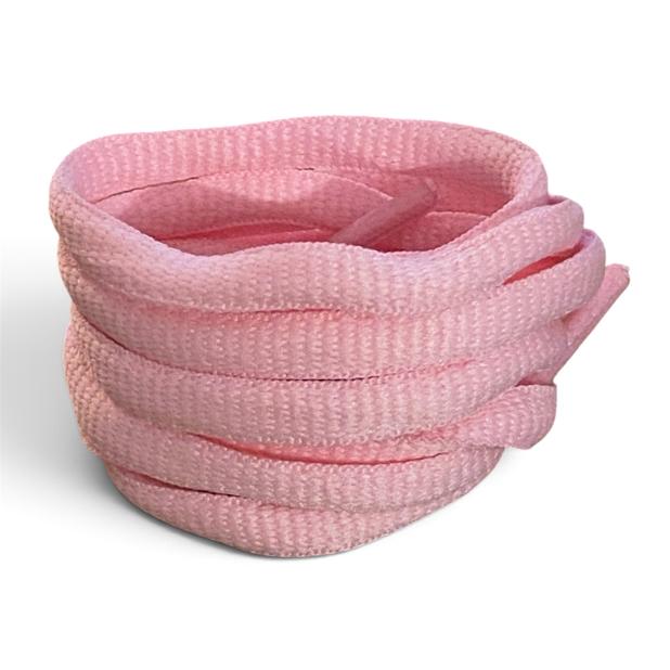 Lacets ovales rose marshmallow sport